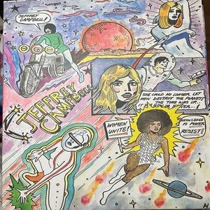 Jeffrey Campbell Black boot with clear heel in size 8